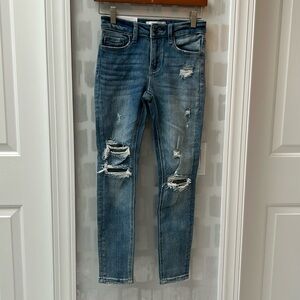 Vervet amber mid-rise skinny